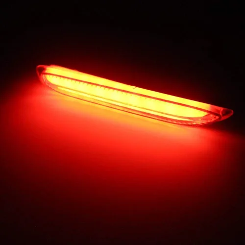 Vista 3 de Reflector de parachoques trasero LED óptico 3D rojo con luces de freno y señal de giro secuencial, kit de iluminación de freno estroboscópico