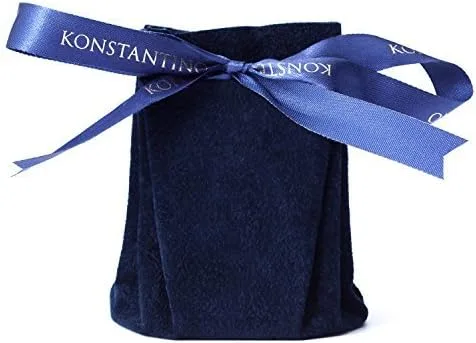 Vista 3 de konstantino de los hombres gemelos de plata y oro oval de filigrana