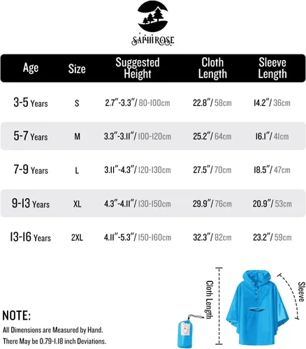 Vista 6 de Chaqueta ligera de poncho de lluvia para niños, impermeable, abrigo impermeable