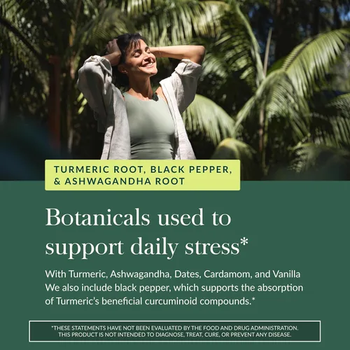 Vista 5 de Gaia Herbs Golden Milk - Suplemento en polvo de apoyo tradicional para la relajación con cúrcuma orgánica, pimienta negra, ashwagandha, cardamomo