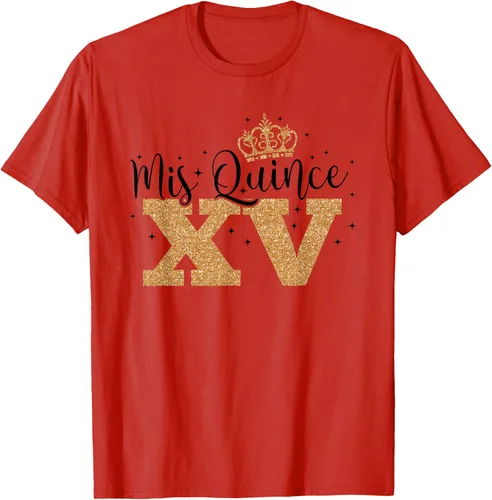Vista 51 de Camiseta de quinceañera Mis Quince para cumpleaños número 15 Blanco