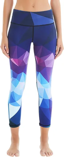 Vista 2 de COOLOMG Leggings de yoga para mujer, mallas para correr, leggings de tiro bajo, para entrenamiento, gimnasio, con bolsillos ocultos