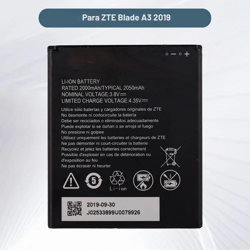 Vista 3 de Batería de repuesto Li3820T43P4h695945 compatible con ZTE Blade A3 2019 con herramientas
