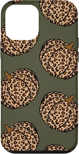 Vista 16 de Leopard Pumpkin Fall Autumn Olive Green Case for iPhone 17