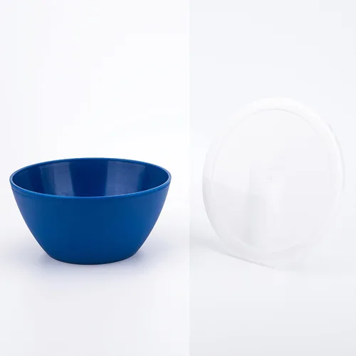Vista 2 de KX-WARE Juego de 6 cuencos de plástico con tapas, irrompibles y reutilizables, de 6 pulgadas, para cereales, sopas y ensaladas, multicolor, aptos