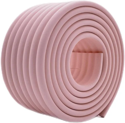 Vista 23 de M2cbridge Cobertura Multifuncional para Bordes y Esquinas, Protector de Seguridad para Bebés, DIY (Negro 4 m) Parachoques NBR de alta densidad