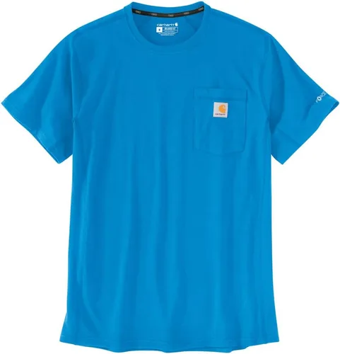 Vista 4 de Carhartt Para Hombre 104616 Force® Ajuste Relajado Peso Medio Manga Corta con Bolsillo Aventurine