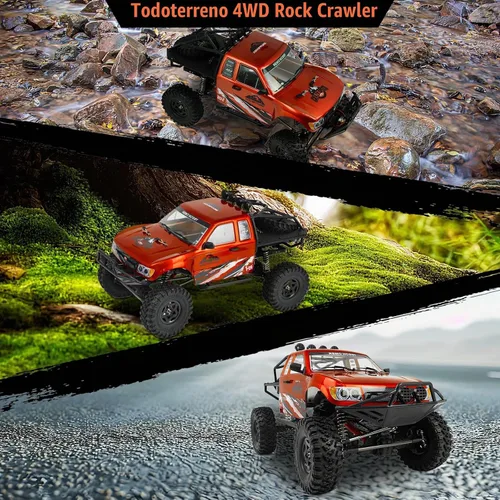 Vista 6 de Cheerwing Camión monstruo de control remoto todoterreno Rock Crawler 4WD a