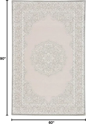 Vista 2 de Jaipur Living Malo - Alfombra de área de 5 pies x 7 pies 6 pulgadas, color gris contemporáneo para espacios interiores