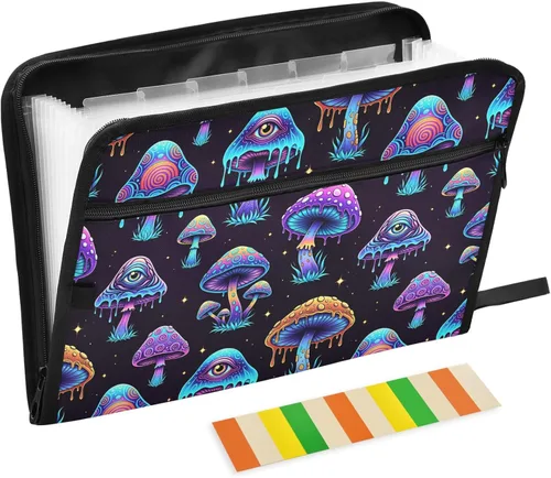 Vista 30 de Gredecor 13 Pockets File Folder Organizer A4/Letter Water Resistant Document Bag with Zipper Filing Folder Expanding File Pouch Storage for School