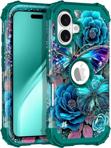 Vista 23 de Rancase Funda para iPhone 11, tres capas de alta resistencia a prueba de golpes, protección de plástico duro + funda protectora de goma de silicona