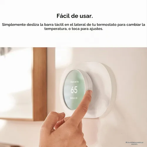 Vista 7 de Termostato Google Nest - Termostato inteligente para el hogar - Termostato programable con Wifi - Niebla