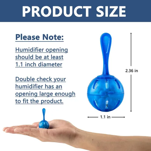 Vista 3 de Limpiador de Tanque de Humidificador, Bola de Limpieza de Desmineralización Raipoment, Compatible con Humidificadores de Vapor, Pecera, Purifica