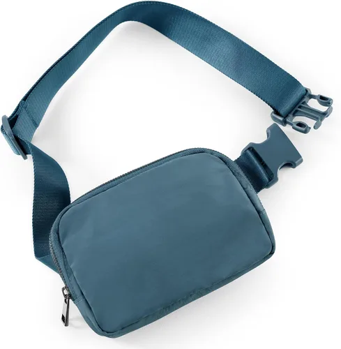 Vista 27 de ODODOS Minicangurera unisex con correa ajustable; pequeña bolsa de la cintura para entrenamiento, correr, viajes y senderismo, DESERT SAGE