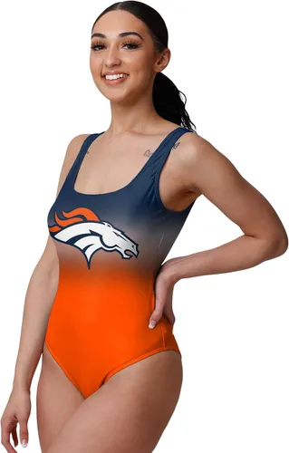 Vista 27 de FOCO Traje de baño de una pieza con logotipo del equipo de la NFL para mujer