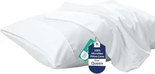 Vista 41 de Royale Linens Juego de 2 fundas de almohada Queen – Fundas de almohada de cama – 20 x 30 pulgadas – Fundas de almohada negras – 1800 microfibra
