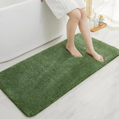 Vista 25 de COSY HOMEER Alfombras extra gruesas para el baño, tapetes de baño antideslizantes, tapete de felpa suave, peludo y 100% micro poliéster, tapete
