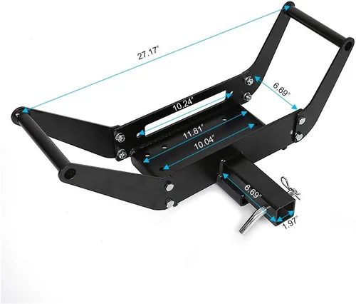Vista 5 de RUGCEL WINCH placa de montaje de cabrestante de cuna, soporte de cabrestante de recuperación (10" x 4 1/2")