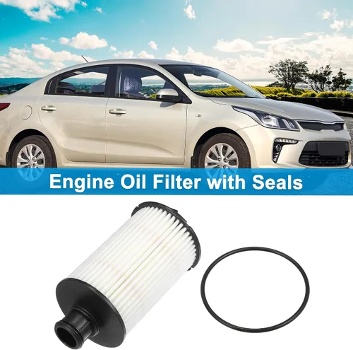 Vista 2 de X AUTOHAUX Filtro de aceite de motor de repuesto AJ812351 C2D3670 XR858593 LR011279 Filtro de combustible de aceite para Land Rover LR4 Base HSE