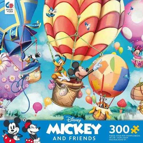 Vista 3 de Ceaco - Disney - Globo aerostático de Mickey - Rompecabezas de 300 piezas extragrandes