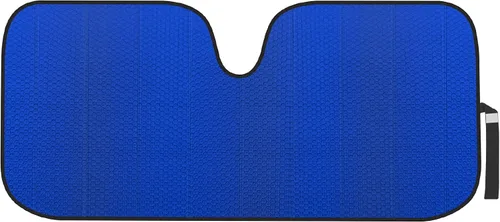 Vista 9 de Motor Trend Parasol para parabrisas para automóvil, camión y SUV, negro - Parasol plegable para ventana delantera, protección contra el calor