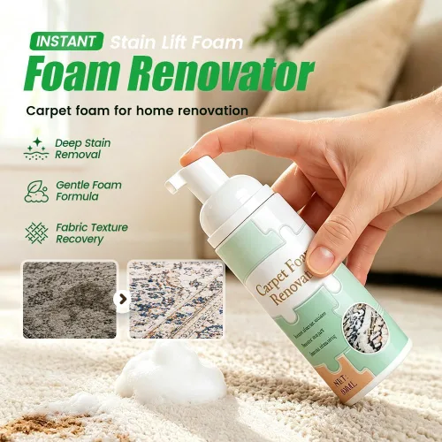 Vista 2 de Removedor de manchas de espuma sin agua con toalla, 2 fl oz