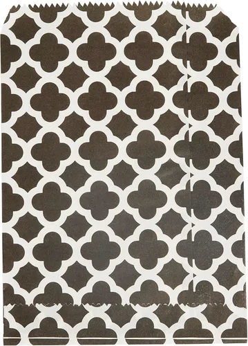 Vista 11 de Restaurantware Bolsa de papel rectangular negra, 7 x 5 pulgadas, paquete de 100 Negro