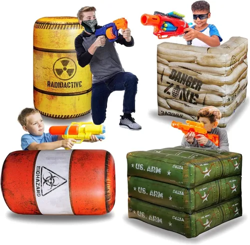 Vista 8 de Combat Battlefield compatible con etiqueta láser, pistola de agua, pistola de dardos, perfecto para actividades de cumpleaños de niños y niñas