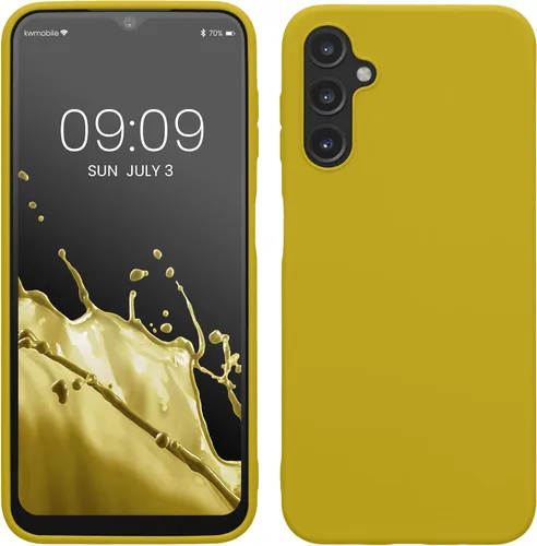Vista 265 de kwmobile Funda compatible con Samsung Galaxy A12 - Funda protectora de silicona TPU suave y delgada - Azul Báltico