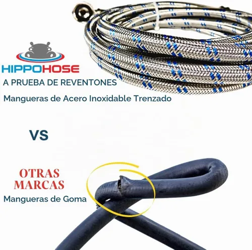 Vista 5 de Mangueras de lavadora (4 pies) – Codo de 90° – Conexiones OCTAGON para un ajuste seguro – Ajuste universal para todas las lavadoras – (2 unidades)