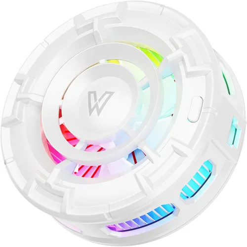 Vista 10 de Magnetic Phone Cooler with LED Lights, 3 Speed for Gaming (Black)