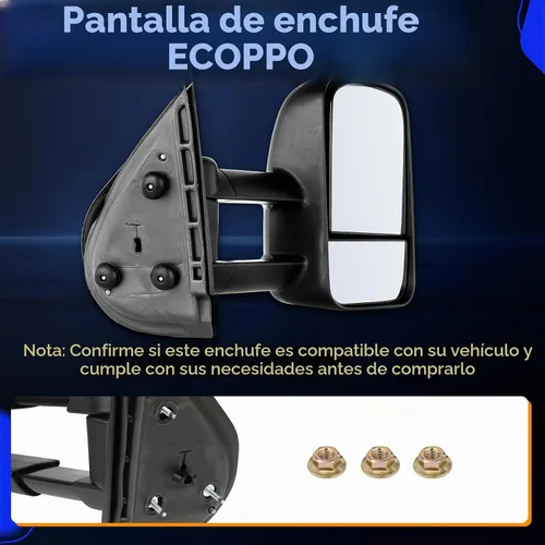 Vista 7 de ECCPP - Espejos de remolque de repuesto para Chevy Silverado 2007-2014