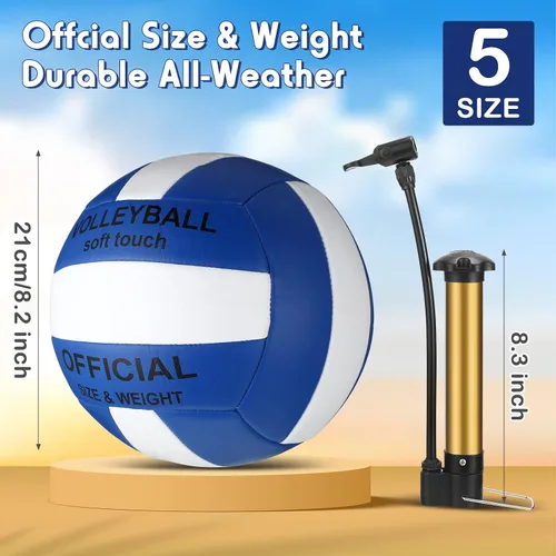 Vista 7 de Libima 24 Pcs Volleyball Official Size 5 Bulk with 4 Pump