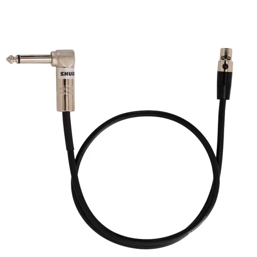 Vista 2 de Shure WA303 Cable de guitarra estándar de 2 pies con conector de 1/4 en cada extremo