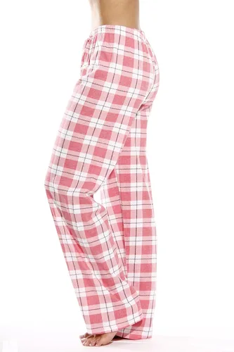 Vista 2 de Just Love - Pantalones de pijama para mujer, 100% algodón, diseño a cuadros
