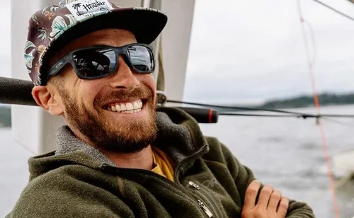 Vista 6 de Revo - Gafas de sol polarizadas con armazón rectangular marrn