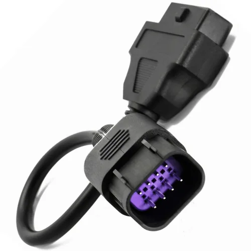 Vista 8 de cable de escaneo de diagnóstico OBD2 de 16 pines a 38 pines compatible con camiones Iveco