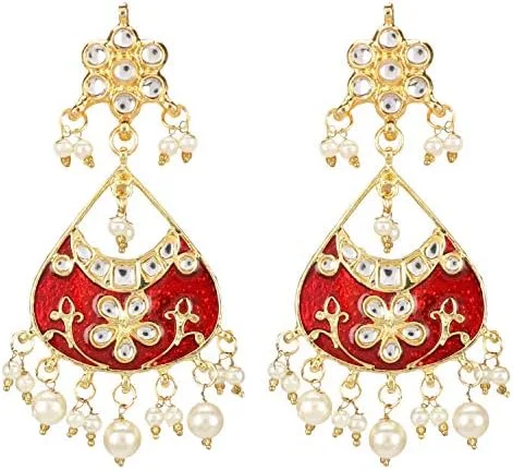 Vista 5 de Indian Coleccionable - Gargantilla de ónix de diseño con aretes para mujer, No es una piedra preciosa