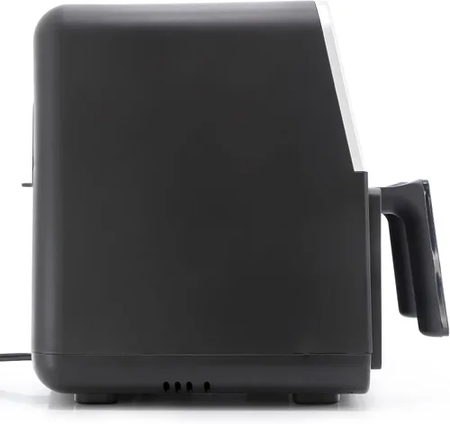 Vista 3 de MegaChef Cesta doble para freír de 4.8 cuartos de galón, eléctrica digital, 1700 W, freidora de aire de temperatura ajustable, freidora de encimera