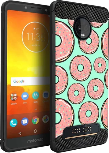 Vista 25 de CasesOnDeck Funda compatible con [Motorola Moto Z3 Play Moto Z3] Moto Z3 Design, funda delgada negra flexible y elegante protección contra golpes