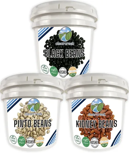 Vista 13 de CLEAR CREEK Frijoles negros cultivados en el estado de Washington 12 libras (bolsas de 3 a 4 libras) Sin OMG Vegano Kosher No irradiado