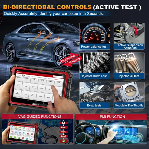 Vista 3 de LAUNCH X431 PRO Elite 2026 Nueva herramienta de escaneo bidireccional, más de 38 servicios, código ECU, escáner de diagnóstico de sistema completo