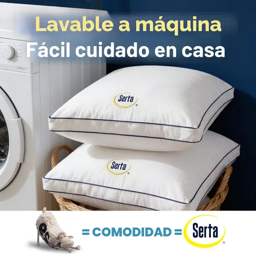 Vista 8 de Serta Juego de 2 almohadas de cama tamaño Queen/estándar, soporte suave