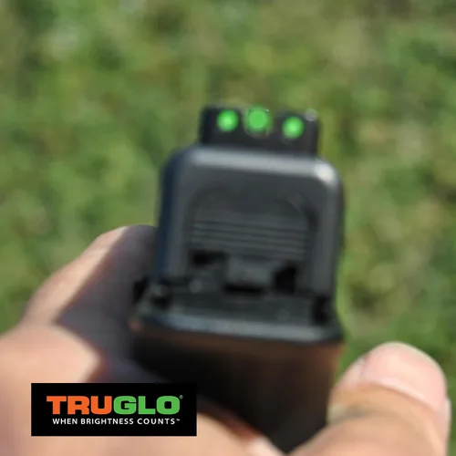 Vista 5 de Juego de mira TRUGLO TFO de tritio y fibra óptica para pistola, duradero, resistente a enganches, con iluminación delantera y trasera nocturna