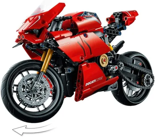 Vista 4 de LEGO Técnica: Ducati Panigale V4 R 42107 (646 Piezas) 2020 con Valinor Embalaje Libre de Frustración