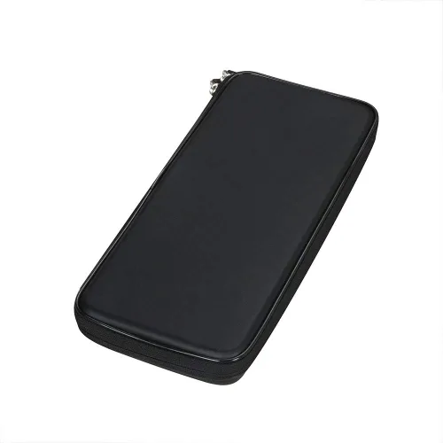 Vista 5 de Hermitshell Funda rígida de viaje para Apple Magic Keyboard MLA22LL/A + Trackpad 2 MJ2R2LL/A + Mouse Bluetooth (PU, negro) (paquete de 3)