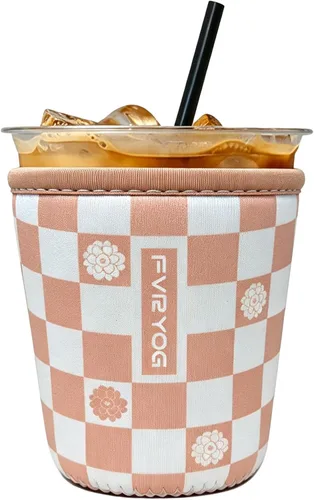 Vista 192 de Reusable Insulated Neoprene Iced Coffee Sleeves for Iced Coffee Cups, Coffee Coolies sleeves for Iced & Hot Drinks