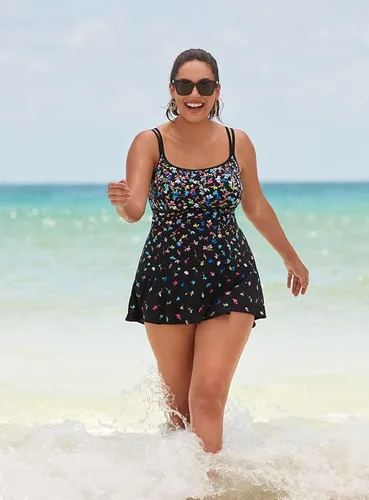 Vista 5 de Longitude Traje de baño para mujer, con costuras imperio, princesa, copa suave, torso largo