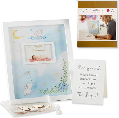 Vista 11 de Kate Aspen Elephant Baby Shower - Servilletas de papel de 2 capas, color azul (juego de 30) Little Peanut, servilletas decorativas gruesas
