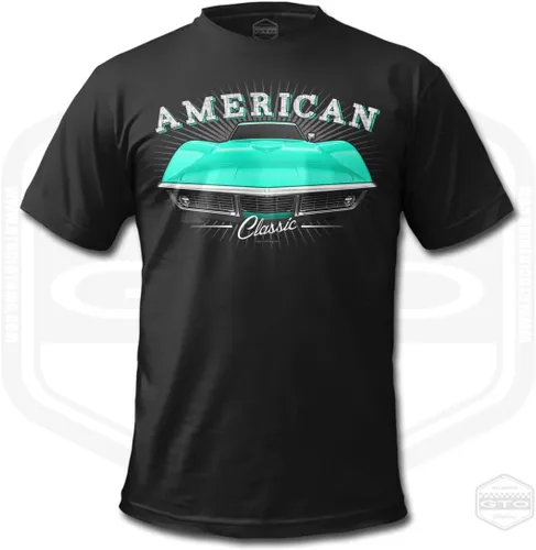 Vista 9 de 1968 Corvette Stingray Tribute - Camiseta para hombre, color negro Idea de regalo para fanáticos del coche americano S-6XL Fabricado en Estados